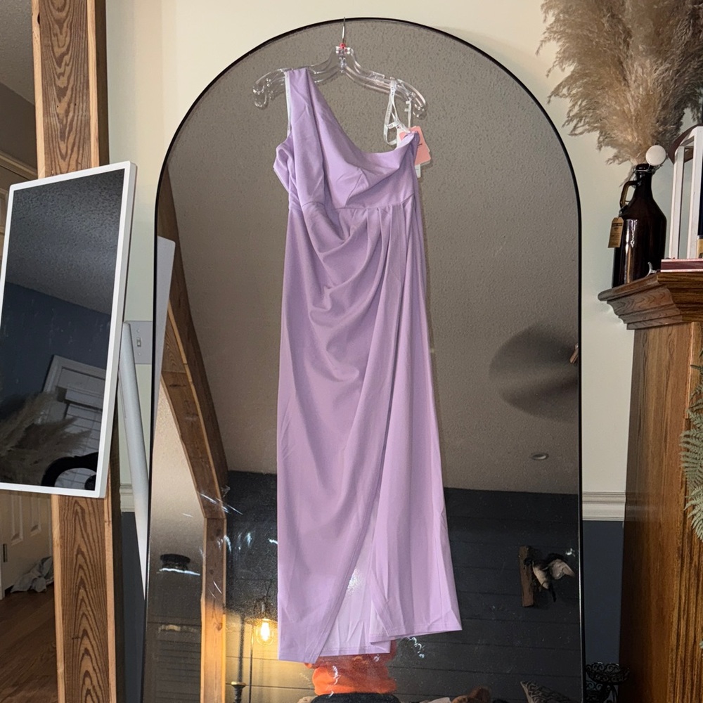 JJs House Lilac One-Shoulder Dress